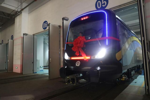 First Carbon Fiber Subway Train