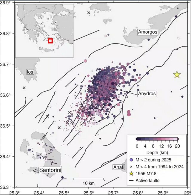 Santorini is still Rocked by 'Earthquake Swarm'