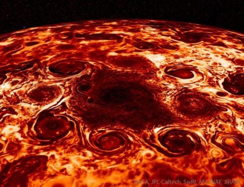 Cyclones near Jupiter’s North Pole