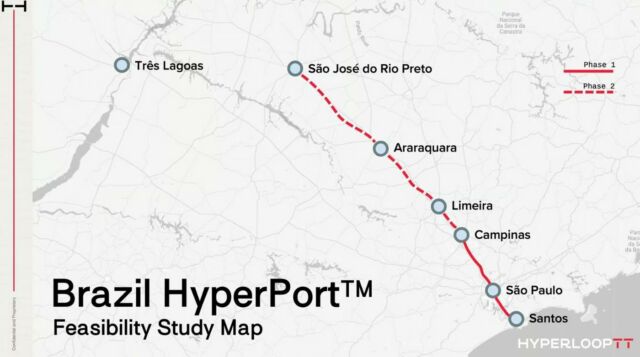 HyperloopTT Cargo Transport in Brazil 