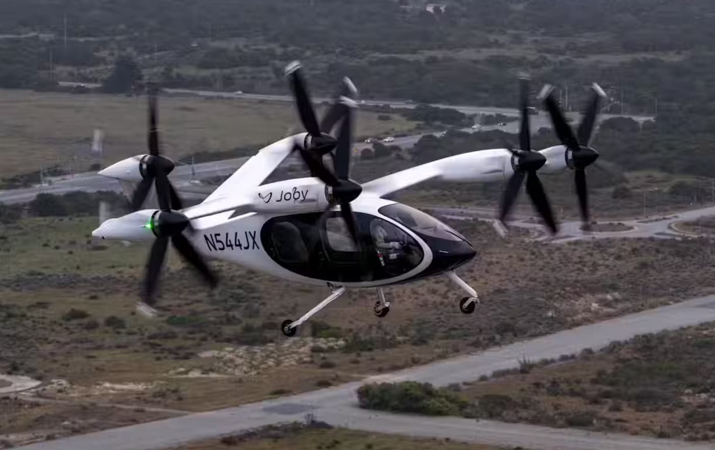 Pilot Onboard Joby aircraft