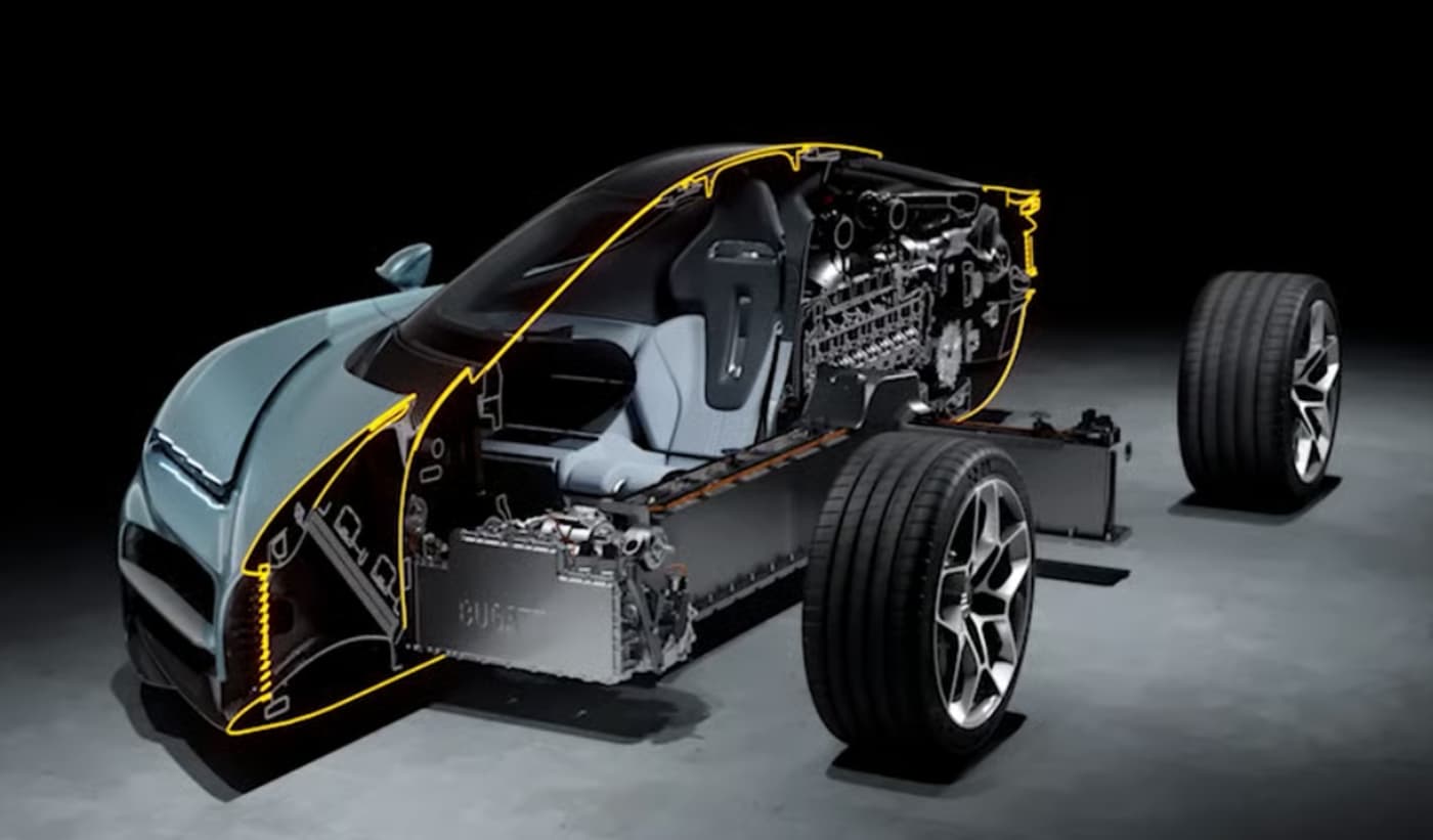 Bugatti's Tourbillon Hybrid Powertrain