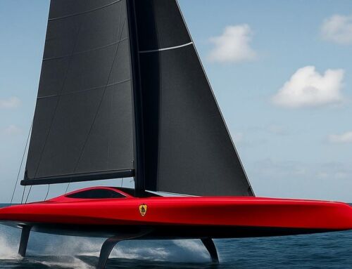 Ferrari Hypersail foiling yacht