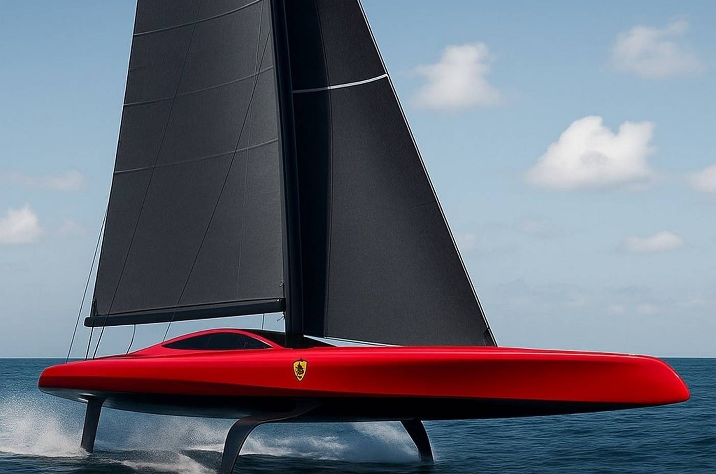 Ferrari Hypersail foiling yacht (1)