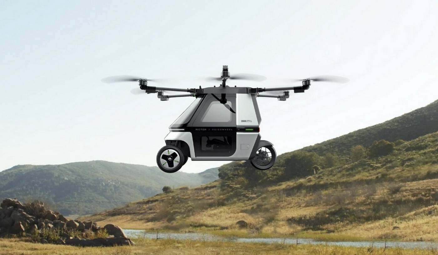 Skyrider X6 Amphibious Flying Motorcycle (6)