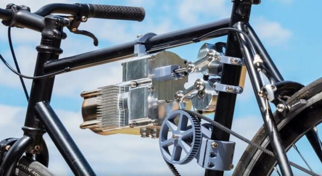 Stirling Engine on a Bike
