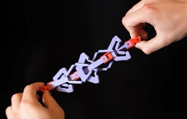 Mechanism that Shrinks when Pulled