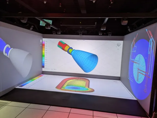The CAVE System Surrounds Users With 3D Visuals