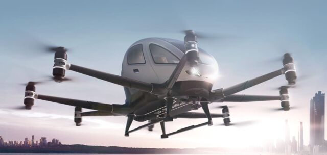 EHang's New Autonomous Air Taxi