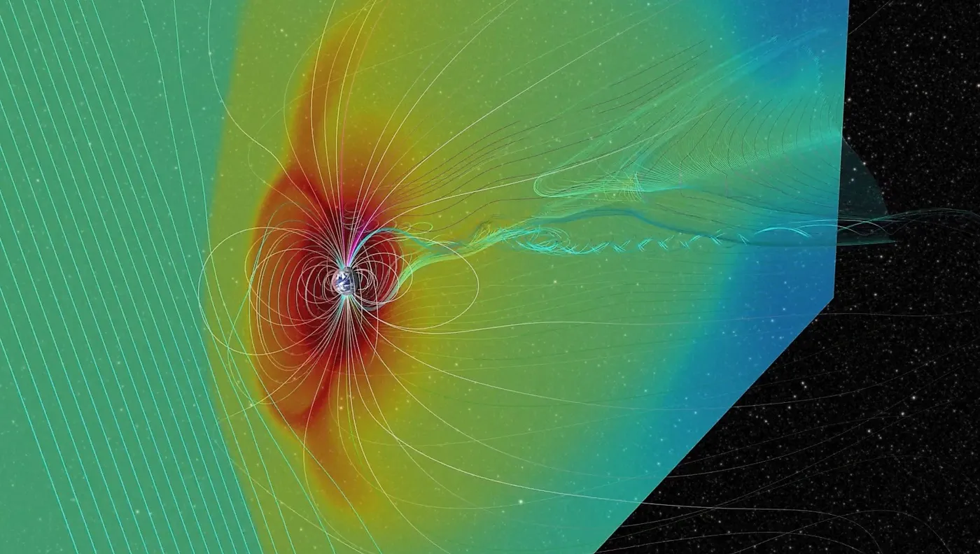 Earth and a Powerful Solar Storm