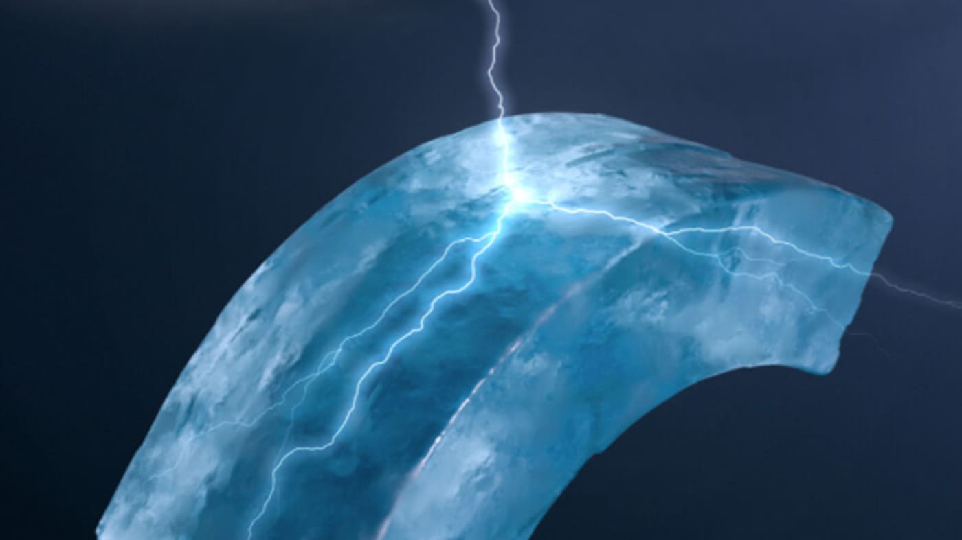 Ice Generates Electricity when Bent