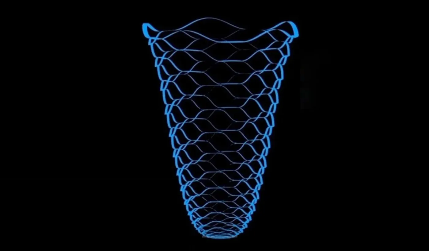 Parachute inspired by Kirigami