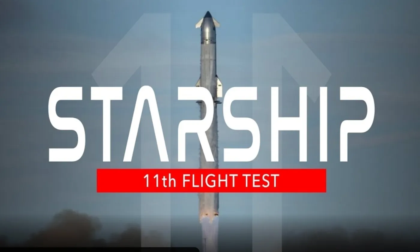 SpaceX Starship's 11th test flight