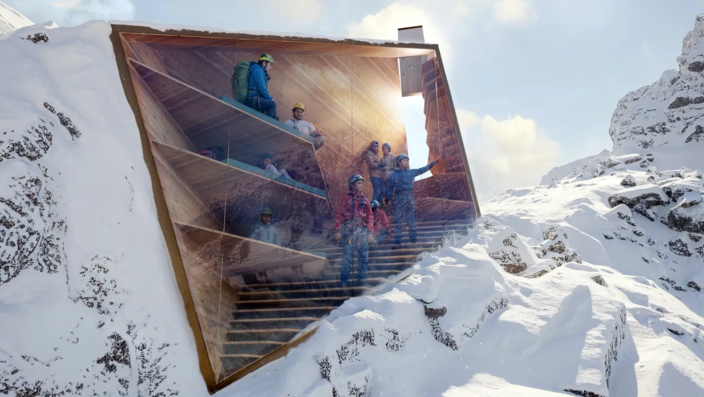 Glass-fronted Bivouac Mountain Shelter (6)