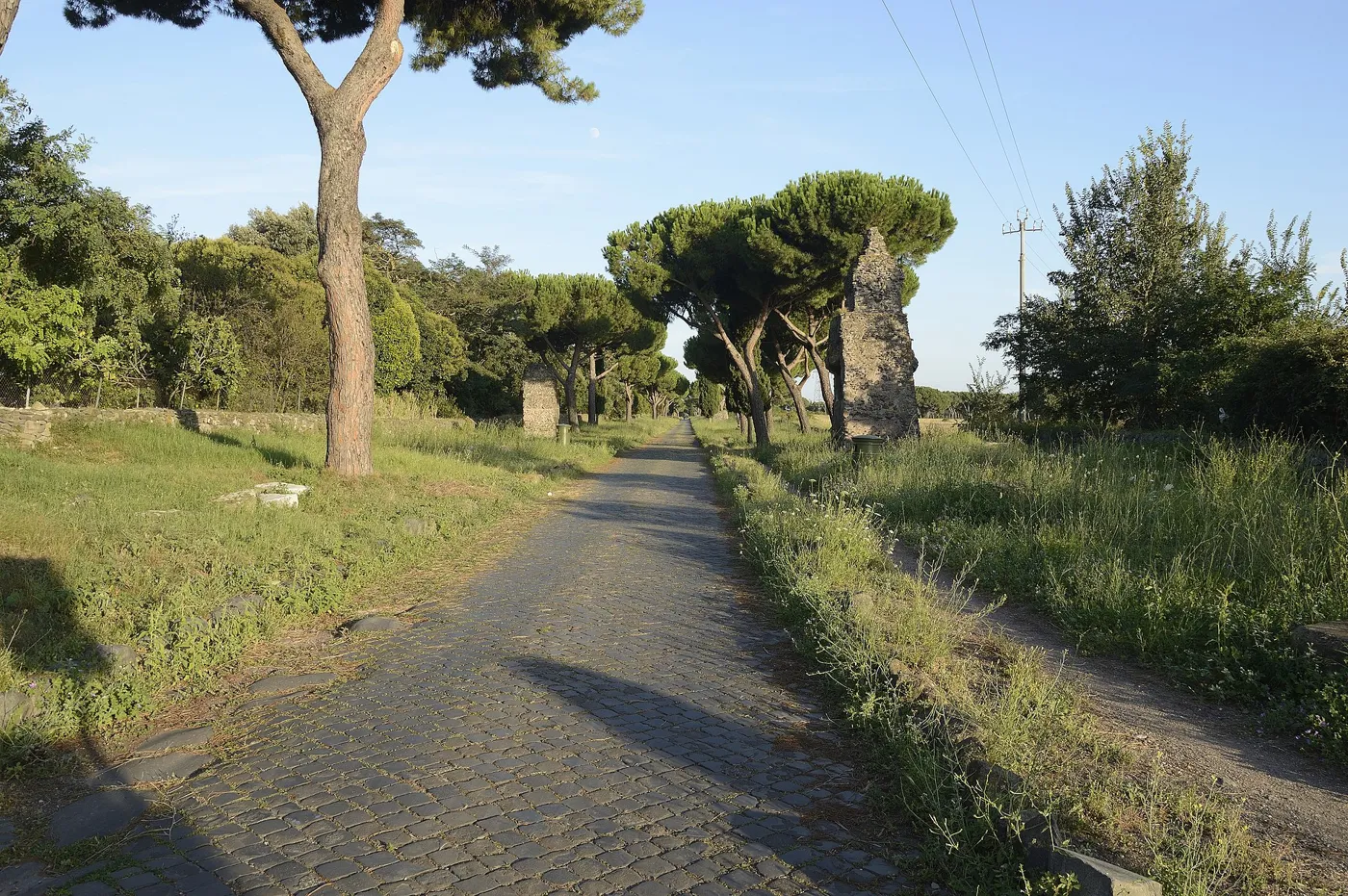The Romans built 300000 kilometers of Roads