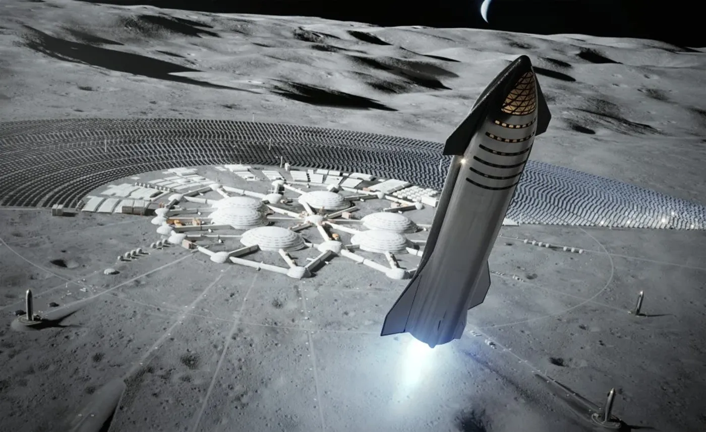 SpaceX City on the Moon