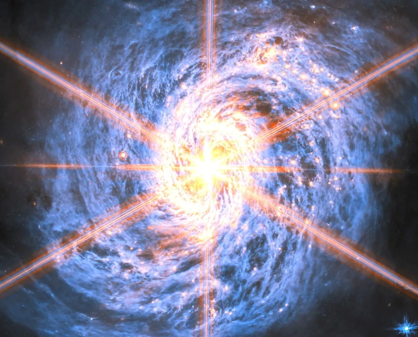 Beacon of Light from M77 Galaxy