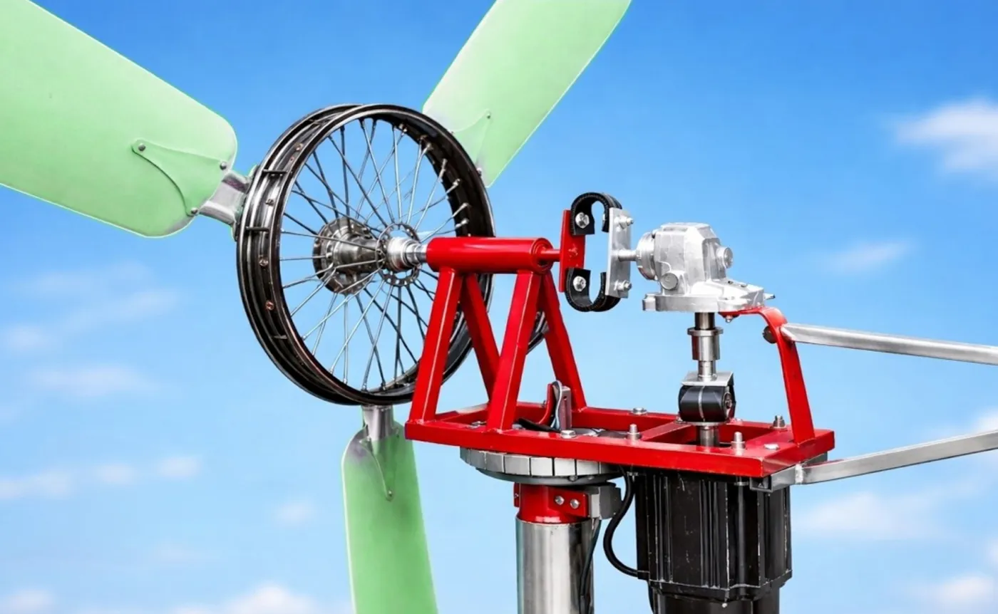 Bicycle Wheels into Powerful Generator