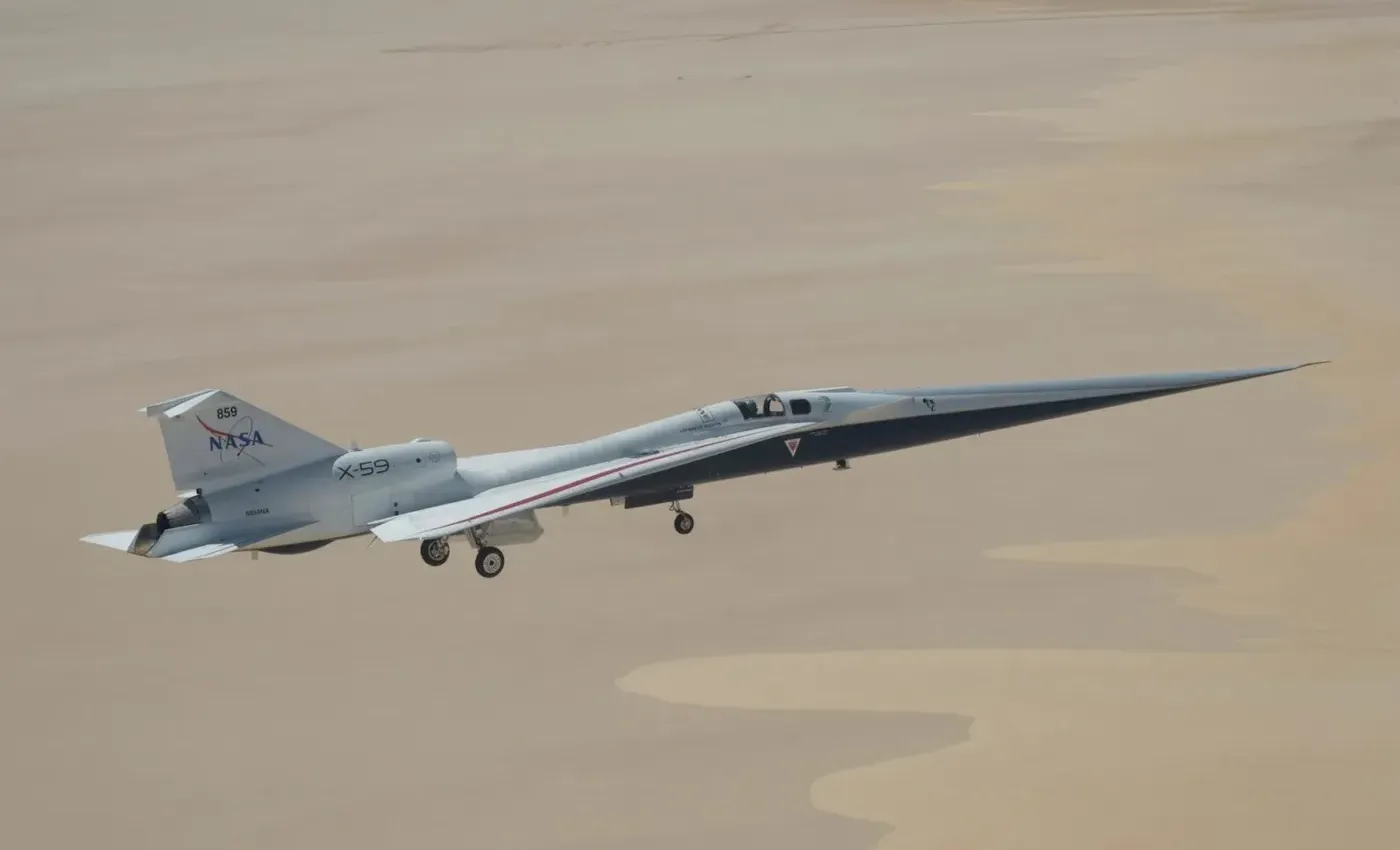  First X-59 Supersonic Flight